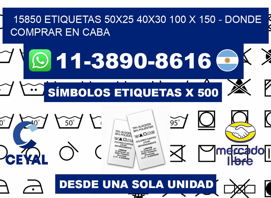 15850 etiquetas 50x25 40x30 100 x 150 - Donde Comprar en Caba