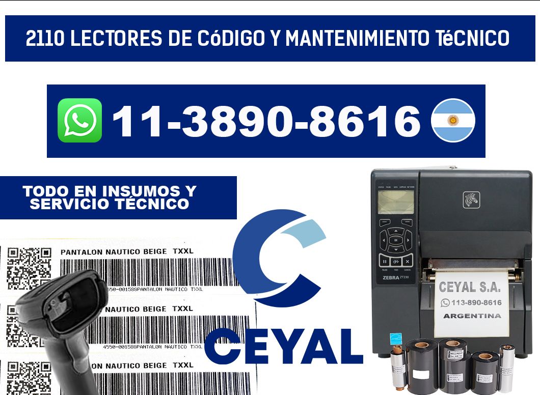 2110 Lectores de Código y Mantenimiento Técnico