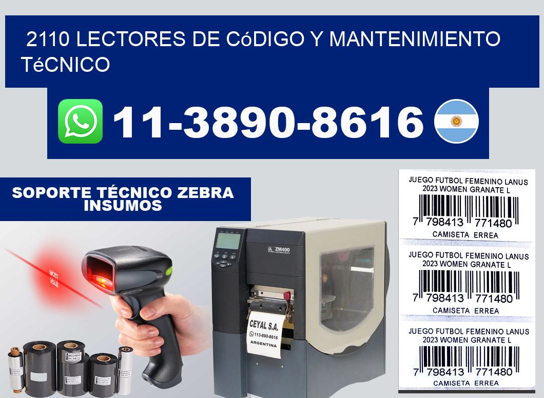 2110 Lectores de Código y Mantenimiento Técnico