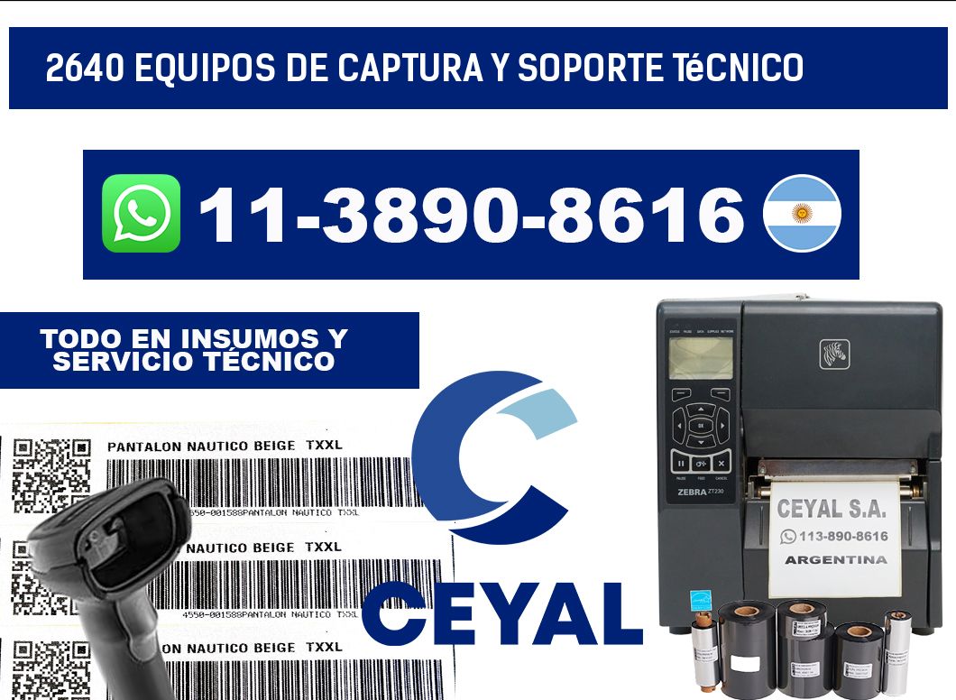 2640 Equipos de Captura y Soporte Técnico