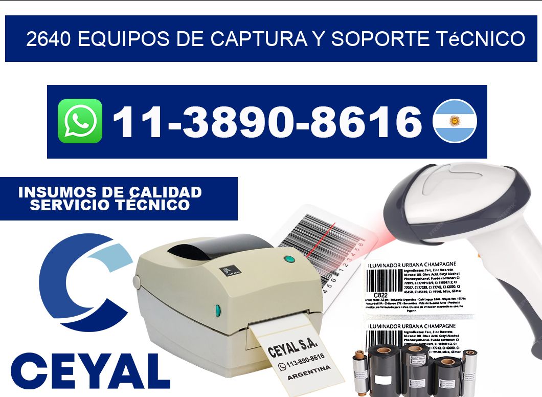 2640 Equipos de Captura y Soporte Técnico
