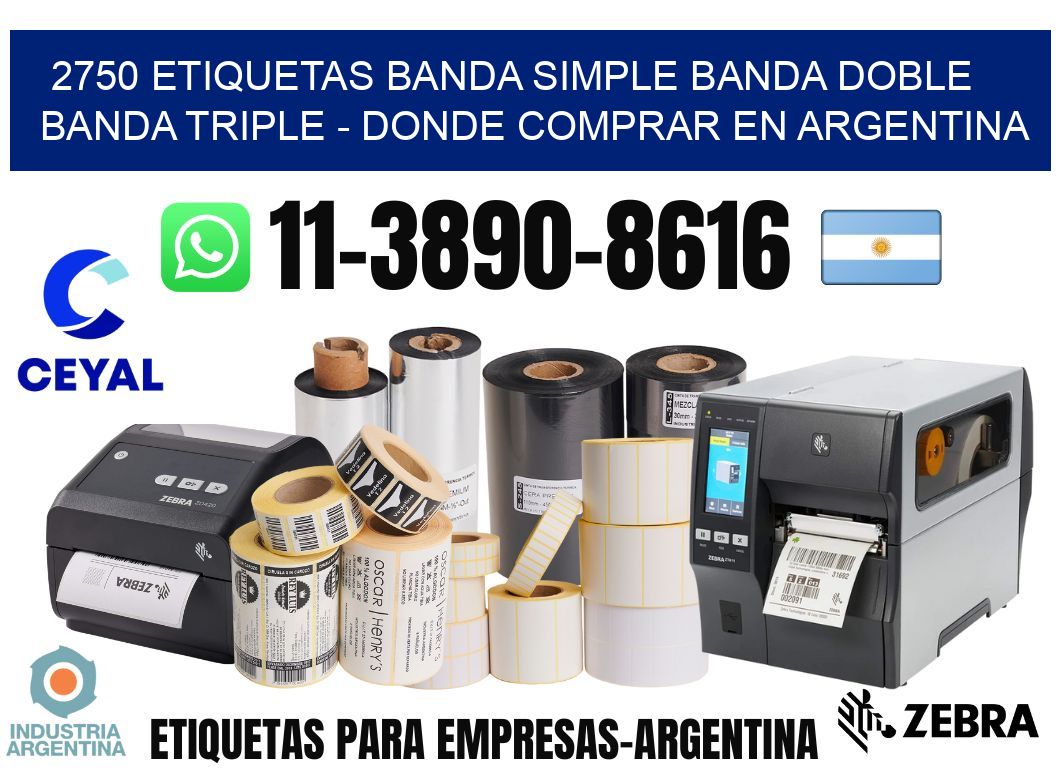 2750 etiquetas banda simple banda doble banda triple - Donde Comprar en Argentina