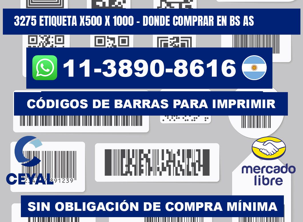 3275 etiqueta x500 x 1000 - Donde Comprar en bs as