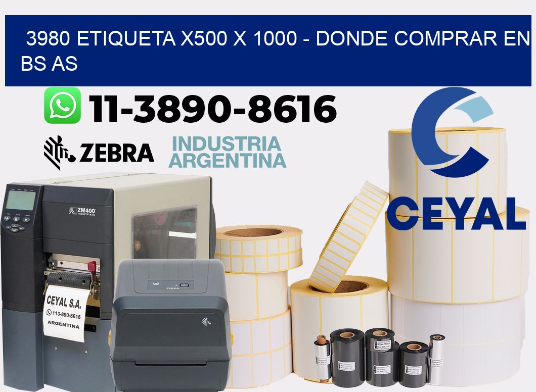 3980 etiqueta x500 x 1000 - Donde Comprar en bs as