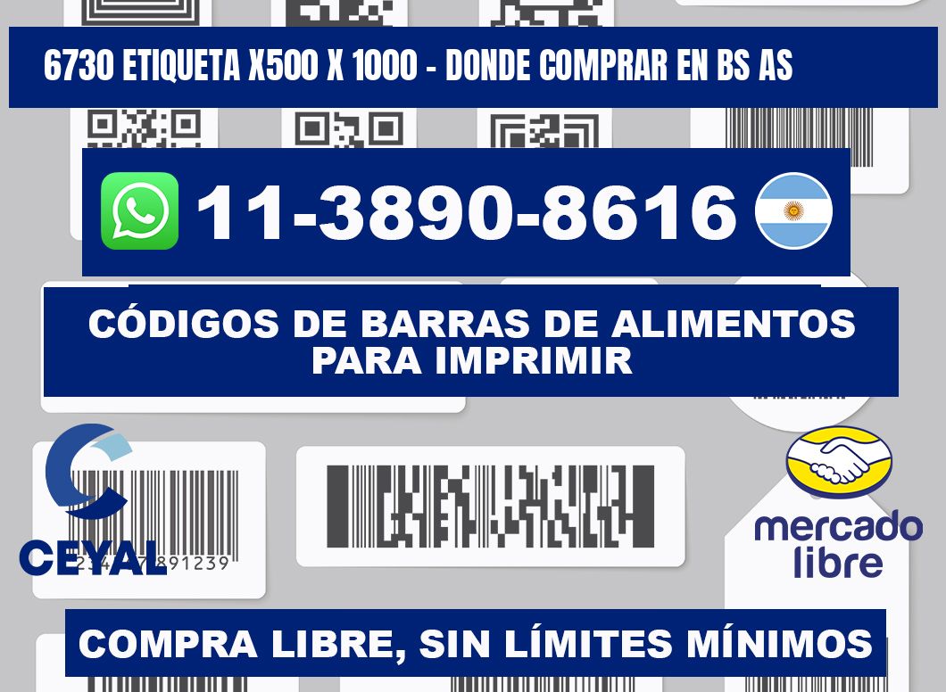 6730 etiqueta x500 x 1000 - Donde Comprar en bs as