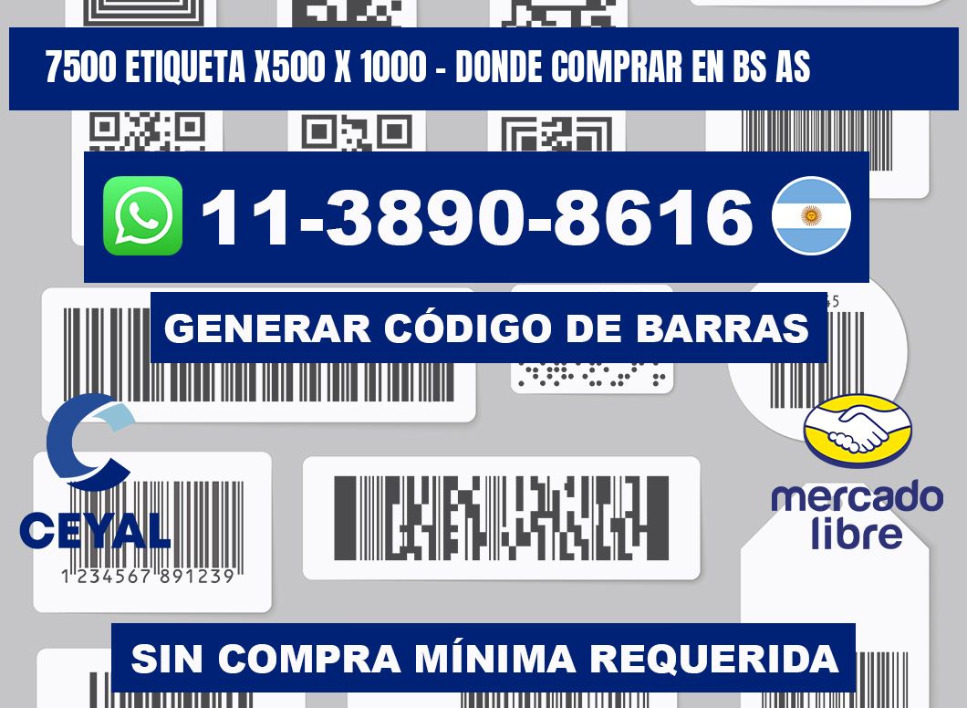 7500 etiqueta x500 x 1000 - Donde Comprar en bs as