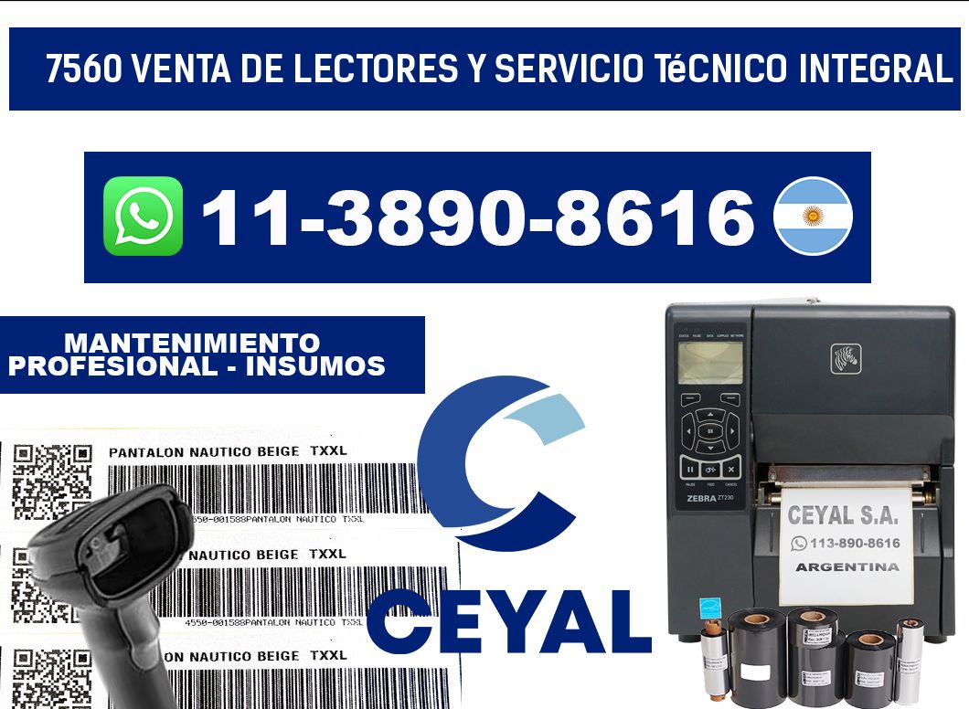 7560 Venta de Lectores y Servicio Técnico Integral