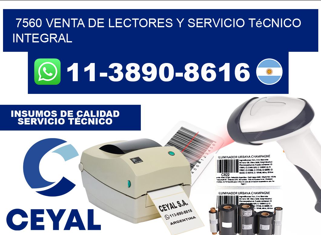 7560 Venta de Lectores y Servicio Técnico Integral