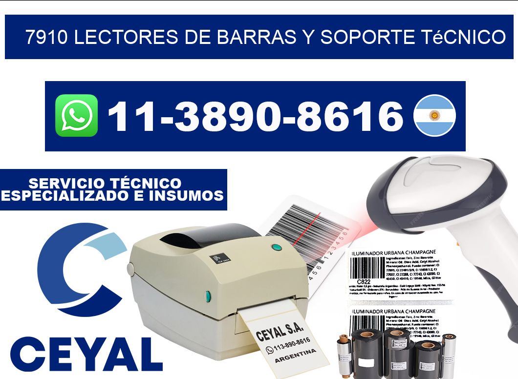 7910 Lectores de barras y Soporte Técnico