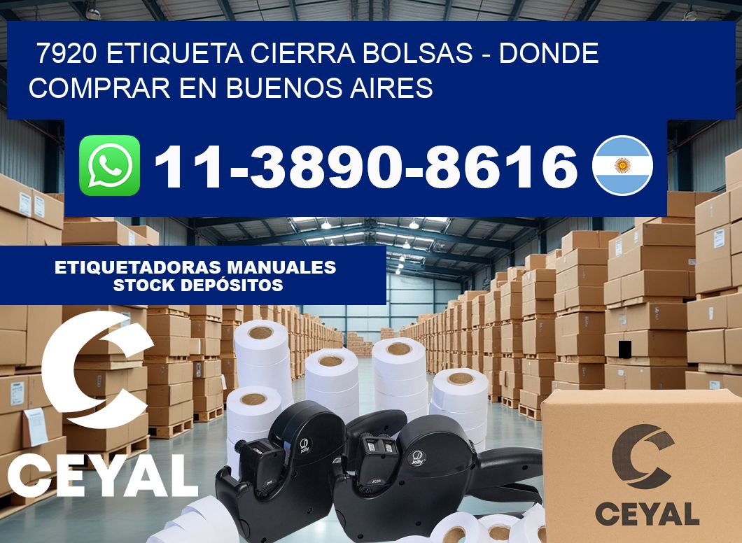7920 etiqueta Cierra Bolsas – Donde Comprar en Buenos Aires