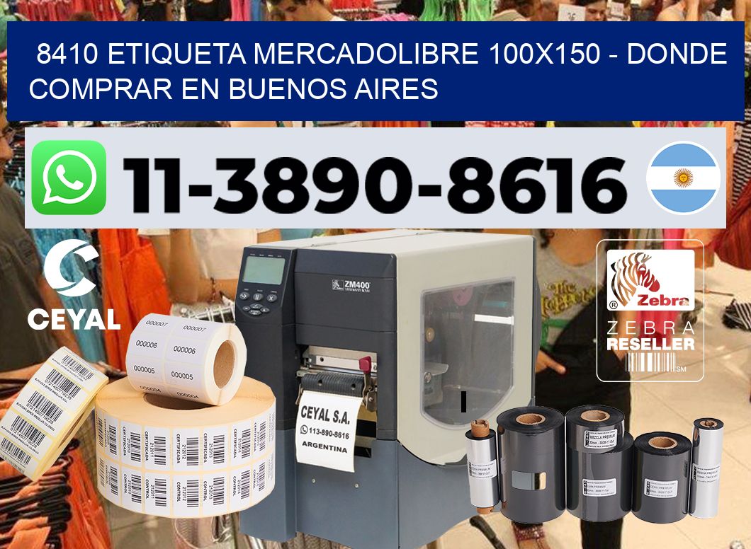 8410 etiqueta MercadoLibre 100×150 – Donde Comprar en Buenos Aires
