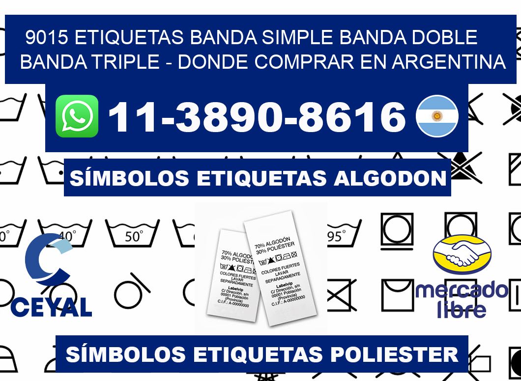 9015 etiquetas banda simple banda doble banda triple - Donde Comprar en Argentina