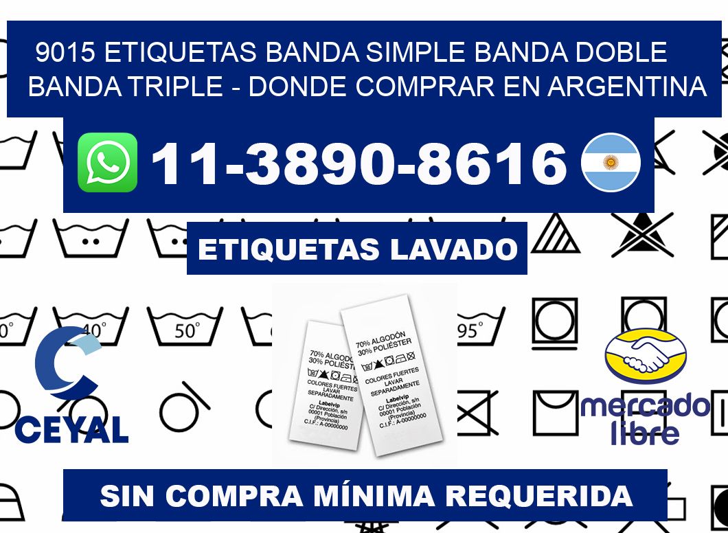 9015 etiquetas banda simple banda doble banda triple - Donde Comprar en Argentina