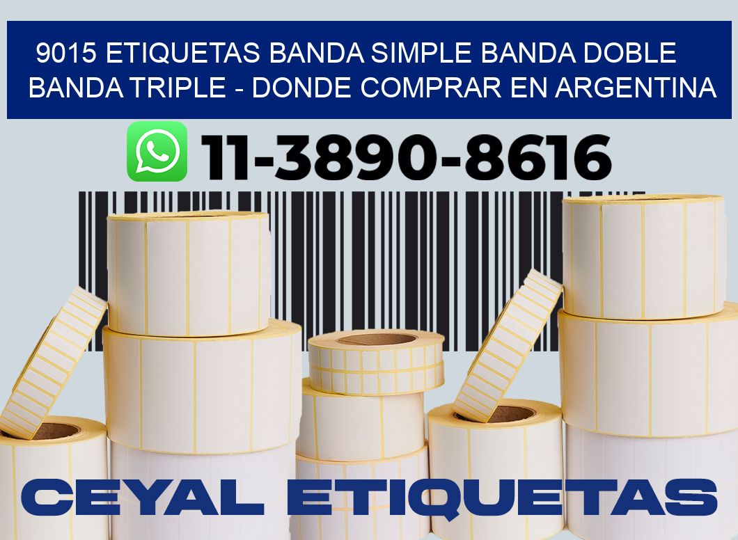 9015 etiquetas banda simple banda doble banda triple - Donde Comprar en Argentina