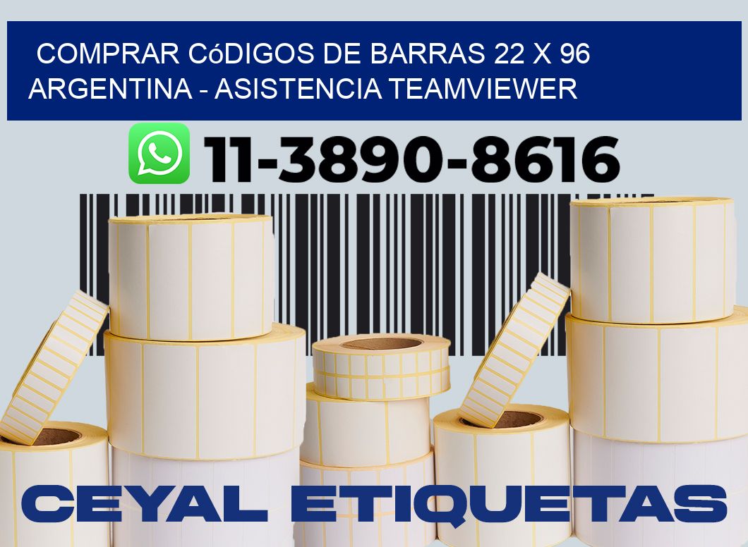 Comprar códigos de barras 22 x 96 argentina - asistencia teamviewer