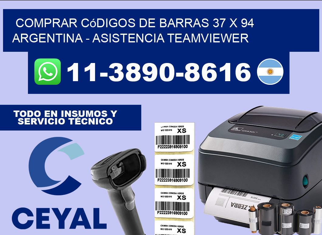 Comprar códigos de barras 37 x 94 argentina – asistencia teamviewer