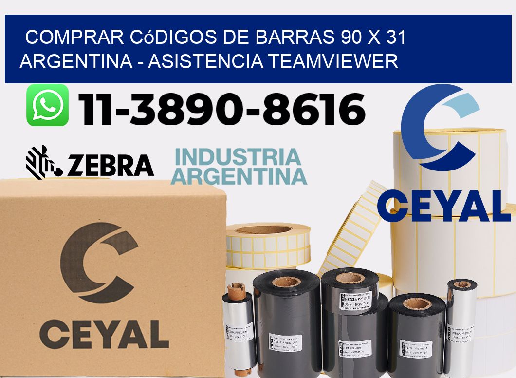 Comprar códigos de barras 90 x 31 argentina - asistencia teamviewer