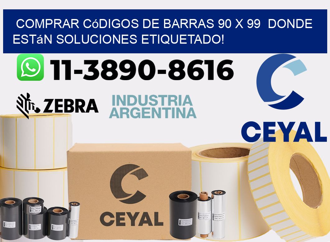 Comprar códigos de barras 90 x 99  donde están soluciones etiquetado!