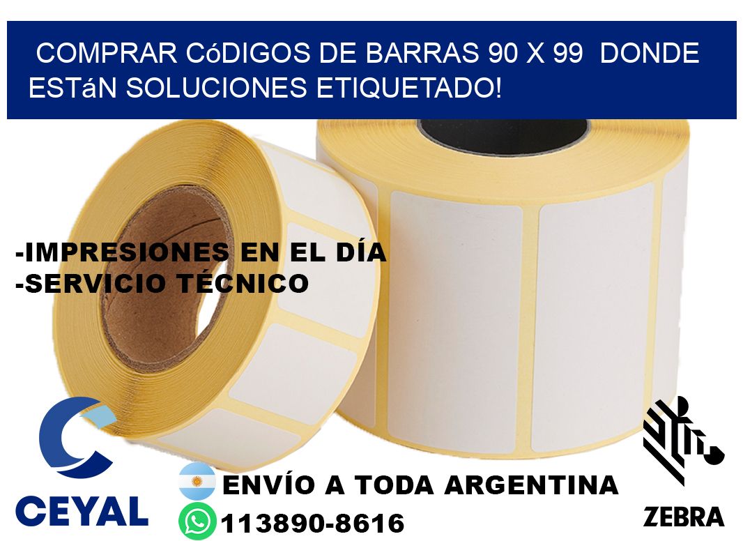 Comprar códigos de barras 90 x 99  donde están soluciones etiquetado!