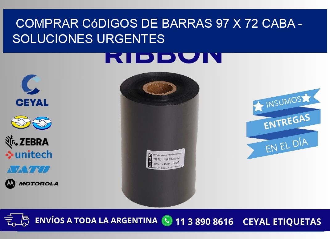 Comprar códigos de barras 97 x 72 CABA - soluciones urgentes
