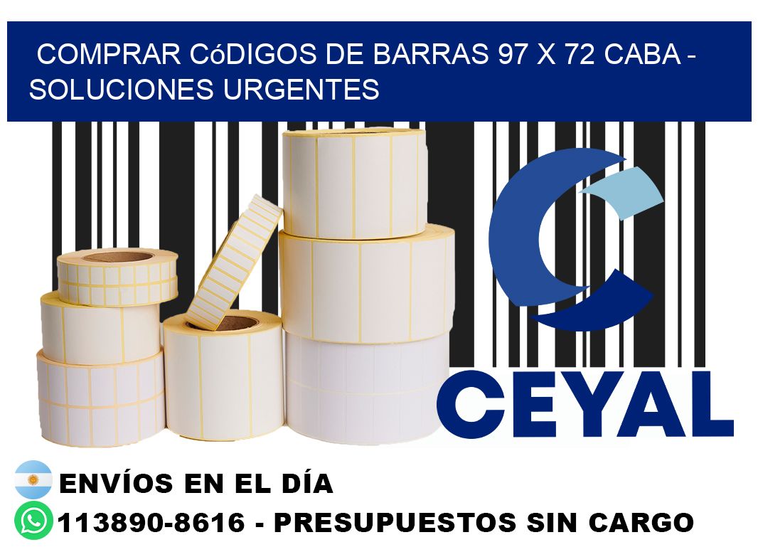 Comprar códigos de barras 97 x 72 CABA - soluciones urgentes