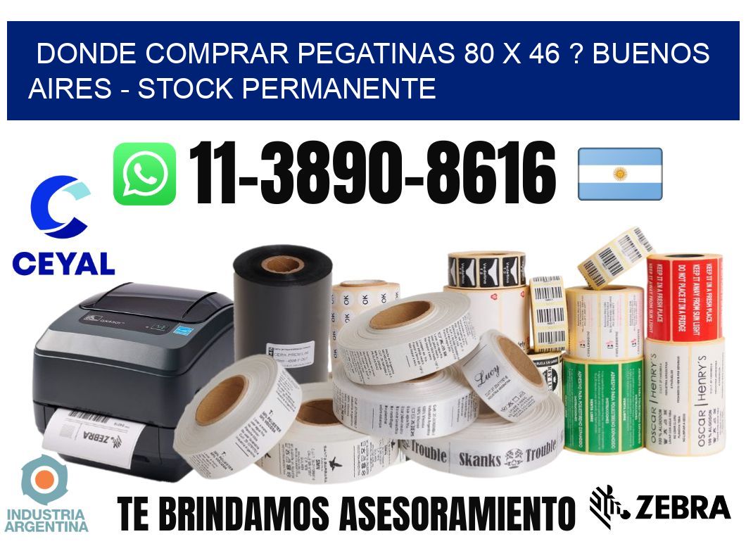 Donde Comprar pegatinas 80 x 46 ? Buenos Aires - Stock permanente