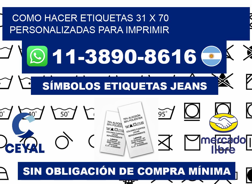 como hacer etiquetas 31 x 70 personalizadas para imprimir