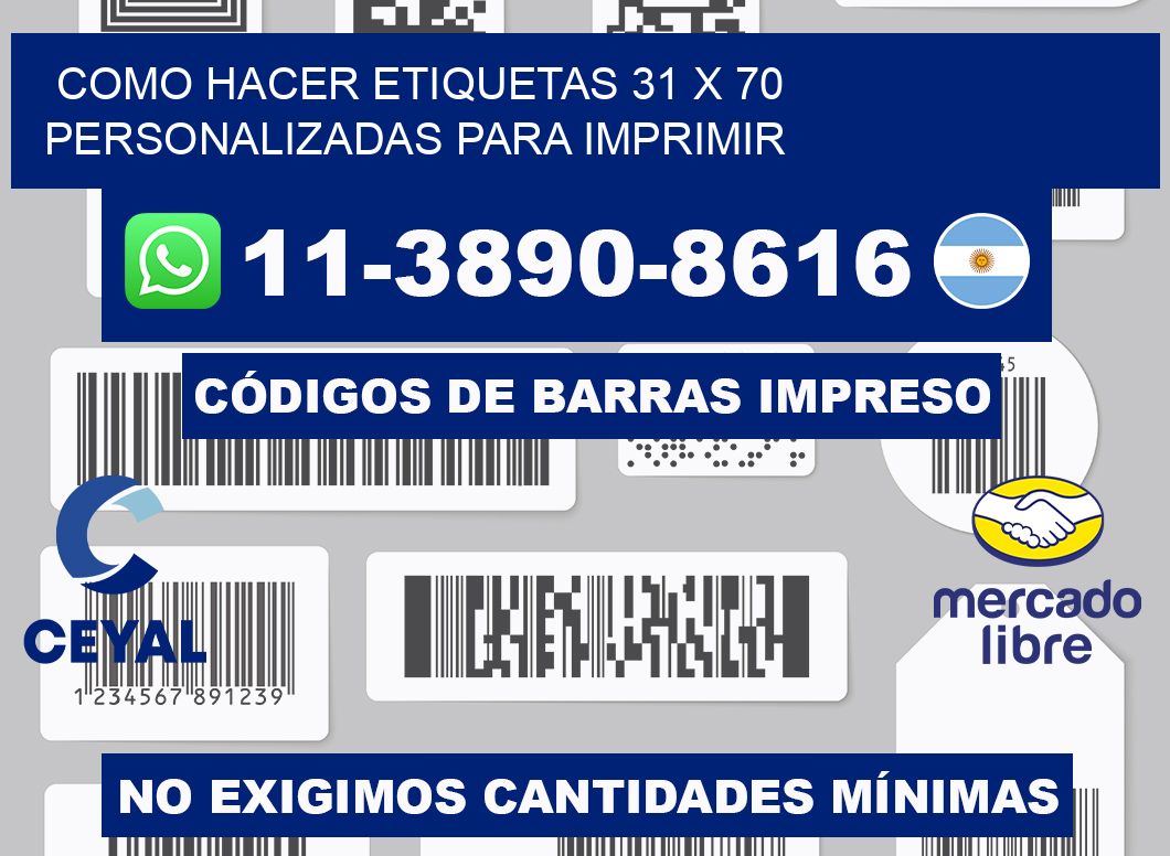 como hacer etiquetas 31 x 70 personalizadas para imprimir