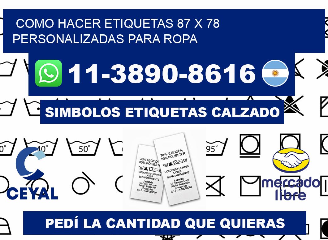 como hacer etiquetas 87 x 78 personalizadas para ropa