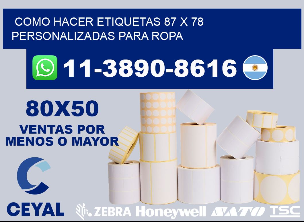 como hacer etiquetas 87 x 78 personalizadas para ropa