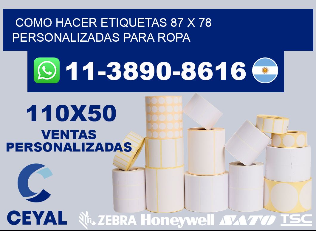 como hacer etiquetas 87 x 78 personalizadas para ropa