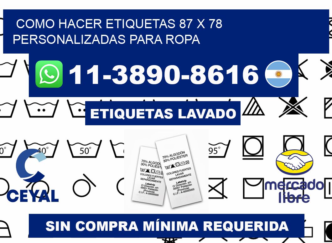 como hacer etiquetas 87 x 78 personalizadas para ropa