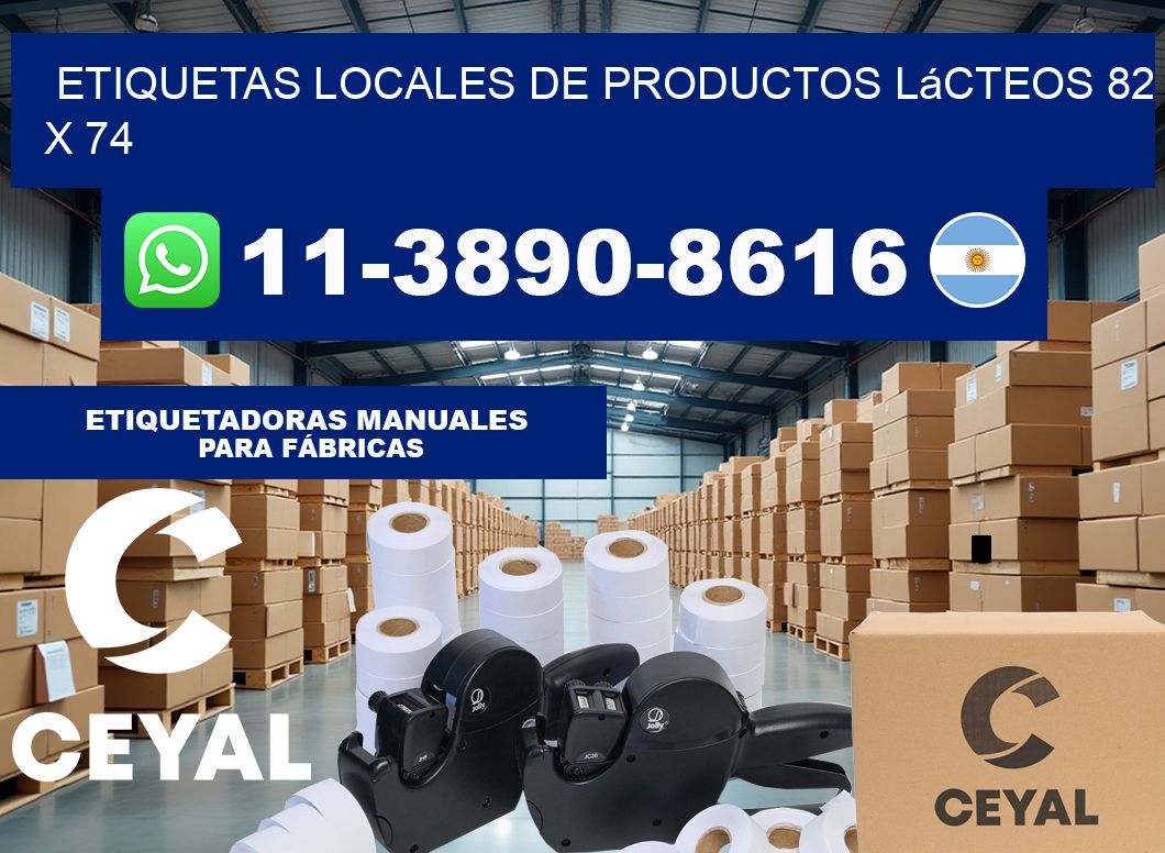etiquetas locales de productos lácteos 82 x 74
