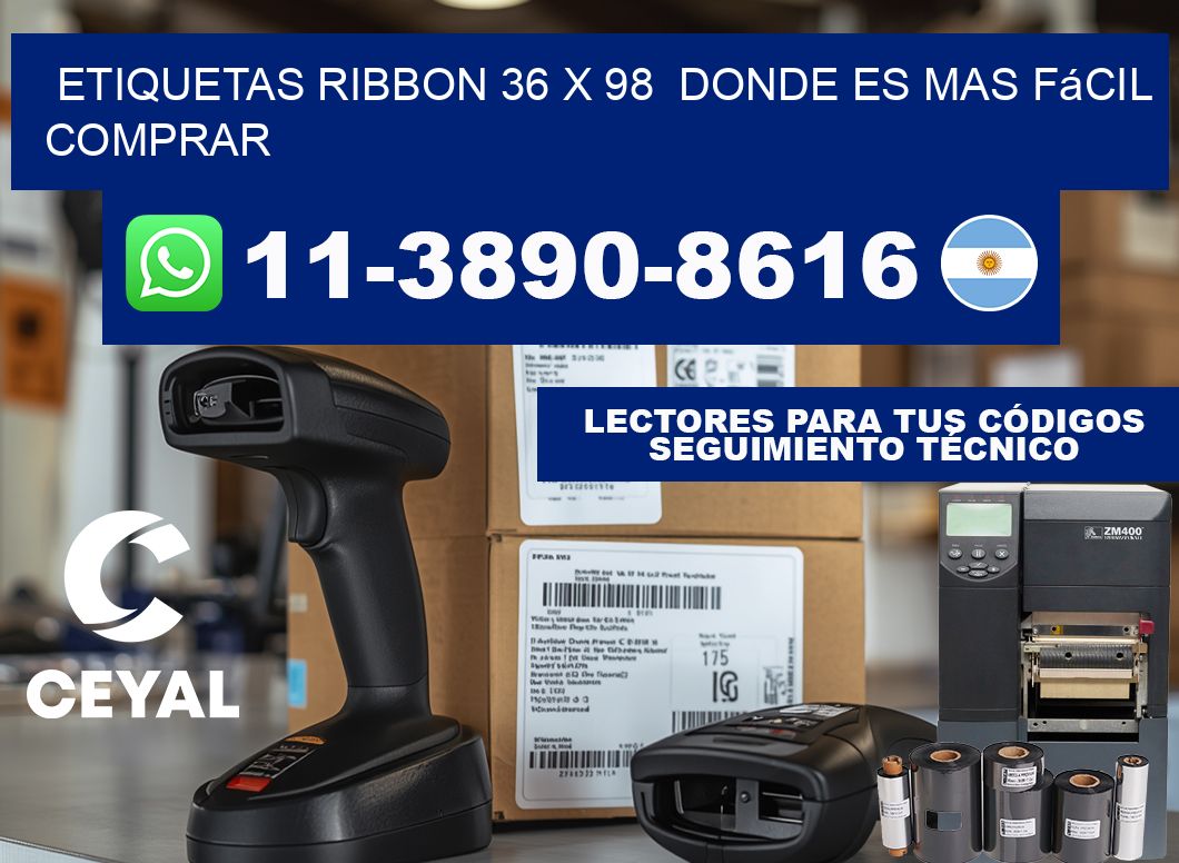 etiquetas ribbon 36 x 98  Donde es mas fácil comprar