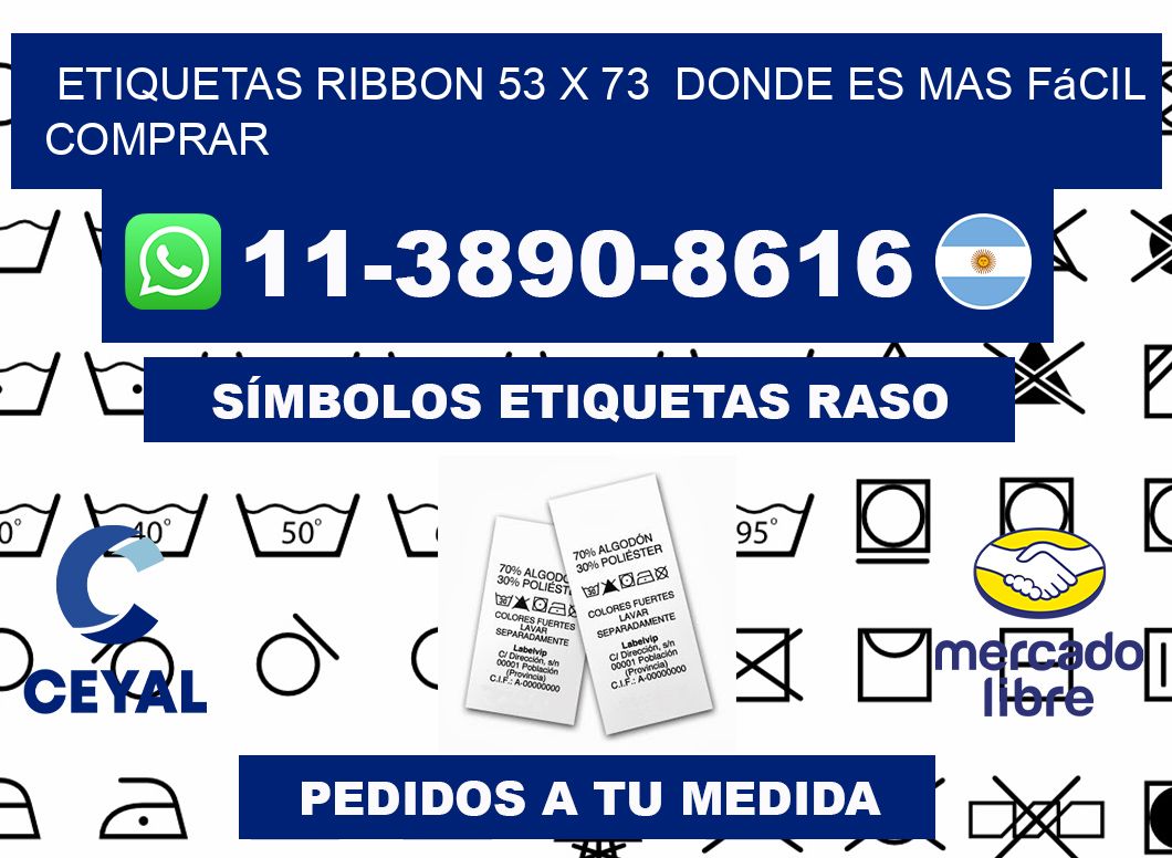 etiquetas ribbon 53 x 73  Donde es mas fácil comprar