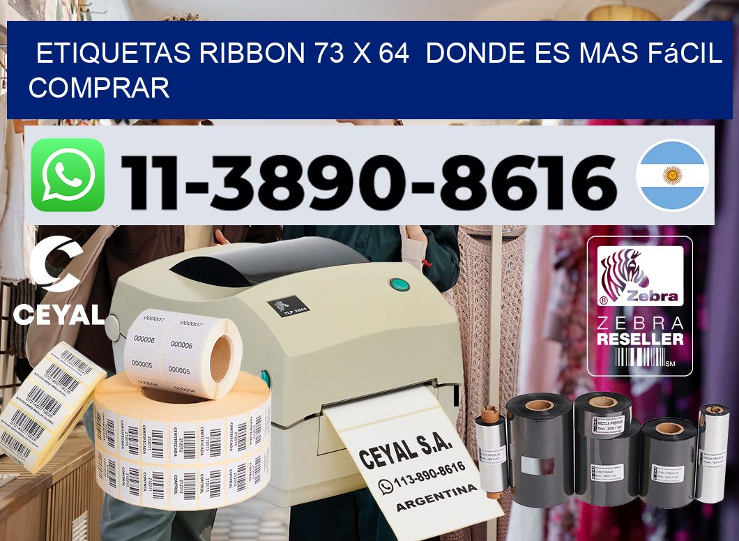 etiquetas ribbon 73 x 64  Donde es mas fácil comprar