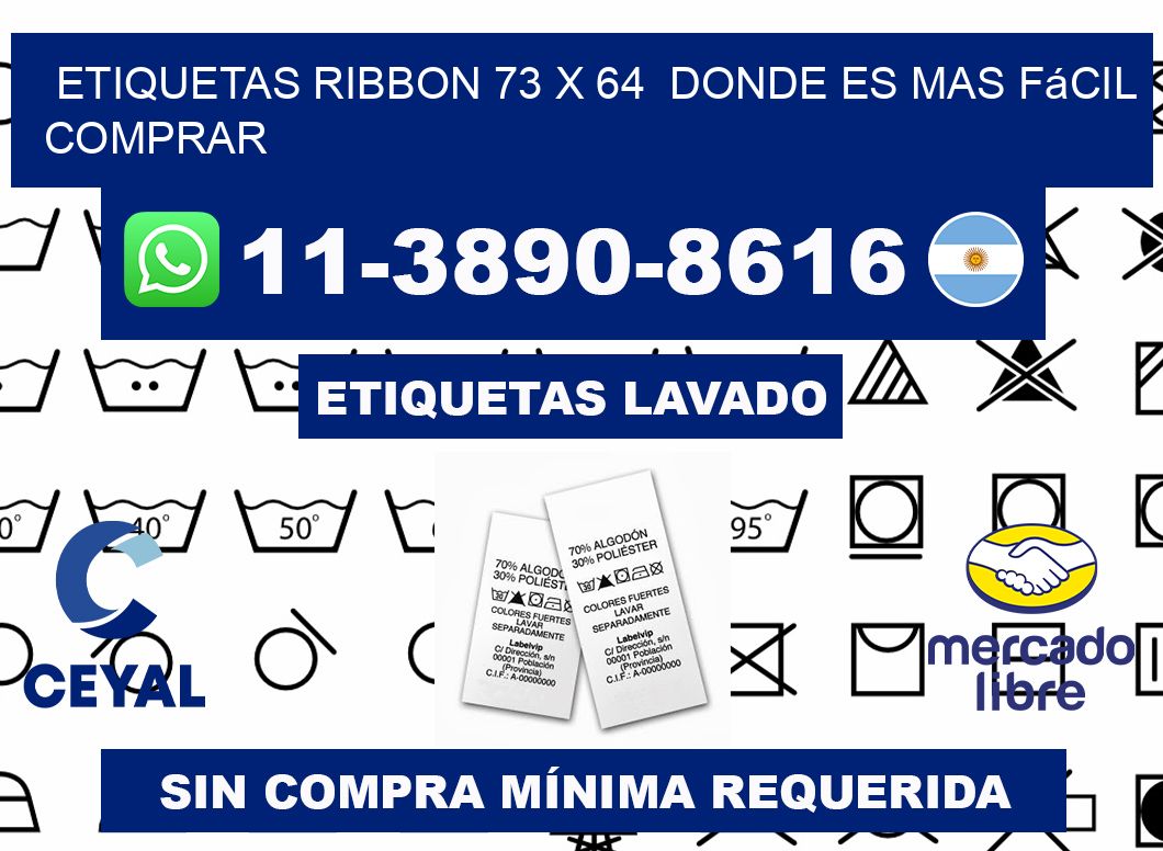 etiquetas ribbon 73 x 64  Donde es mas fácil comprar