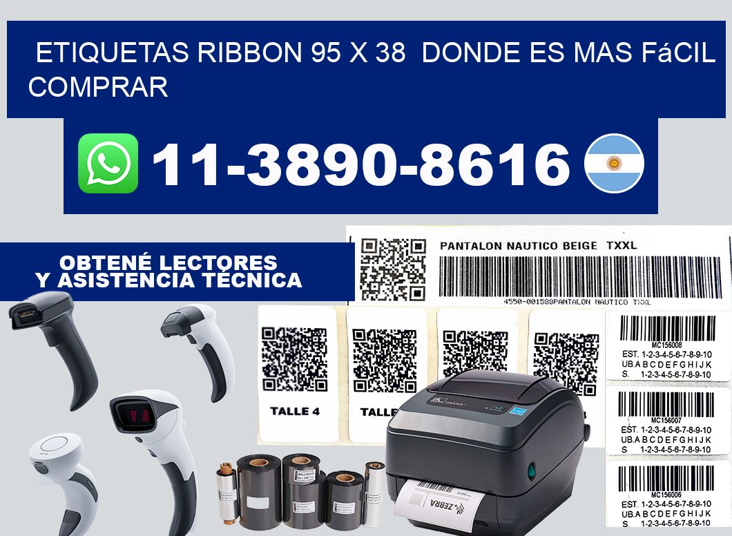 etiquetas ribbon 95 x 38  Donde es mas fácil comprar
