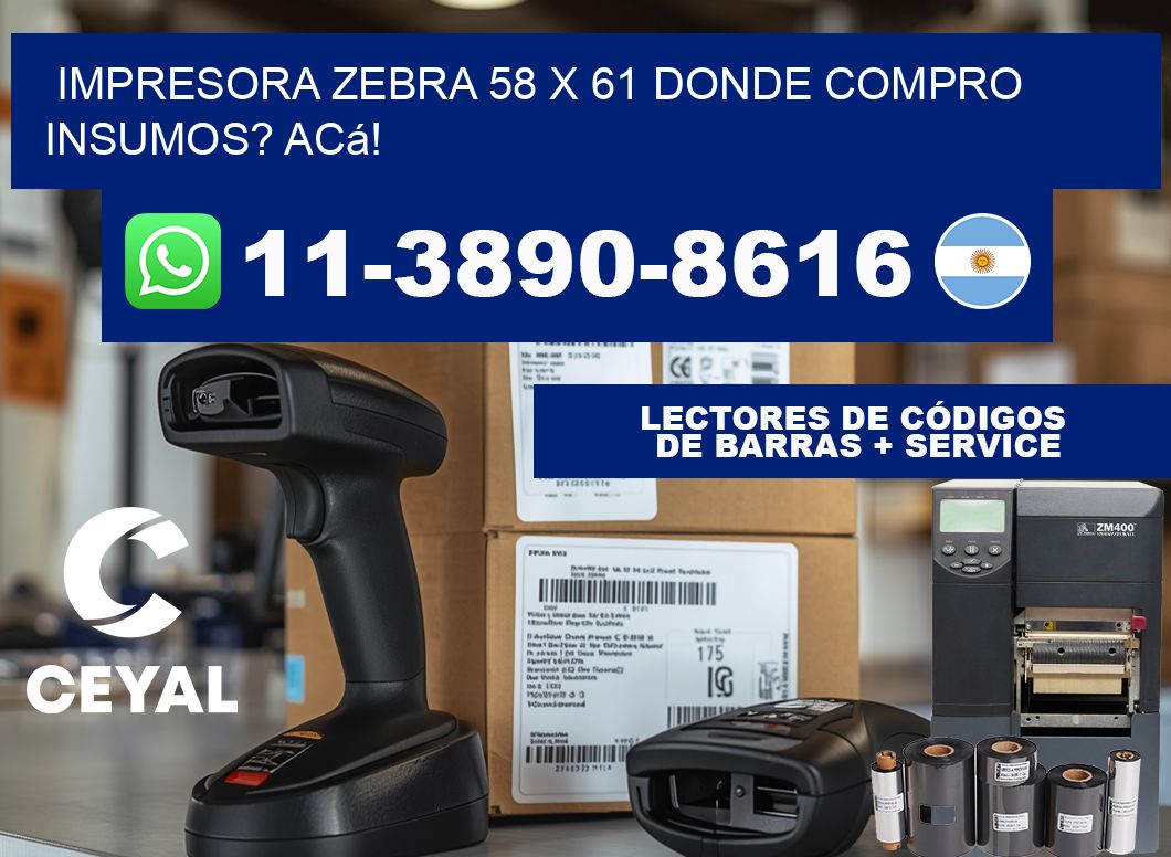 impresora zebra 58 x 61 Donde compro insumos? Acá!