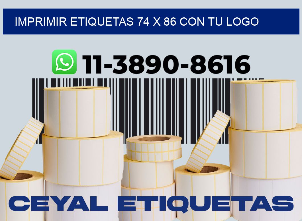 imprimir etiquetas 74 x 86 con tu logo