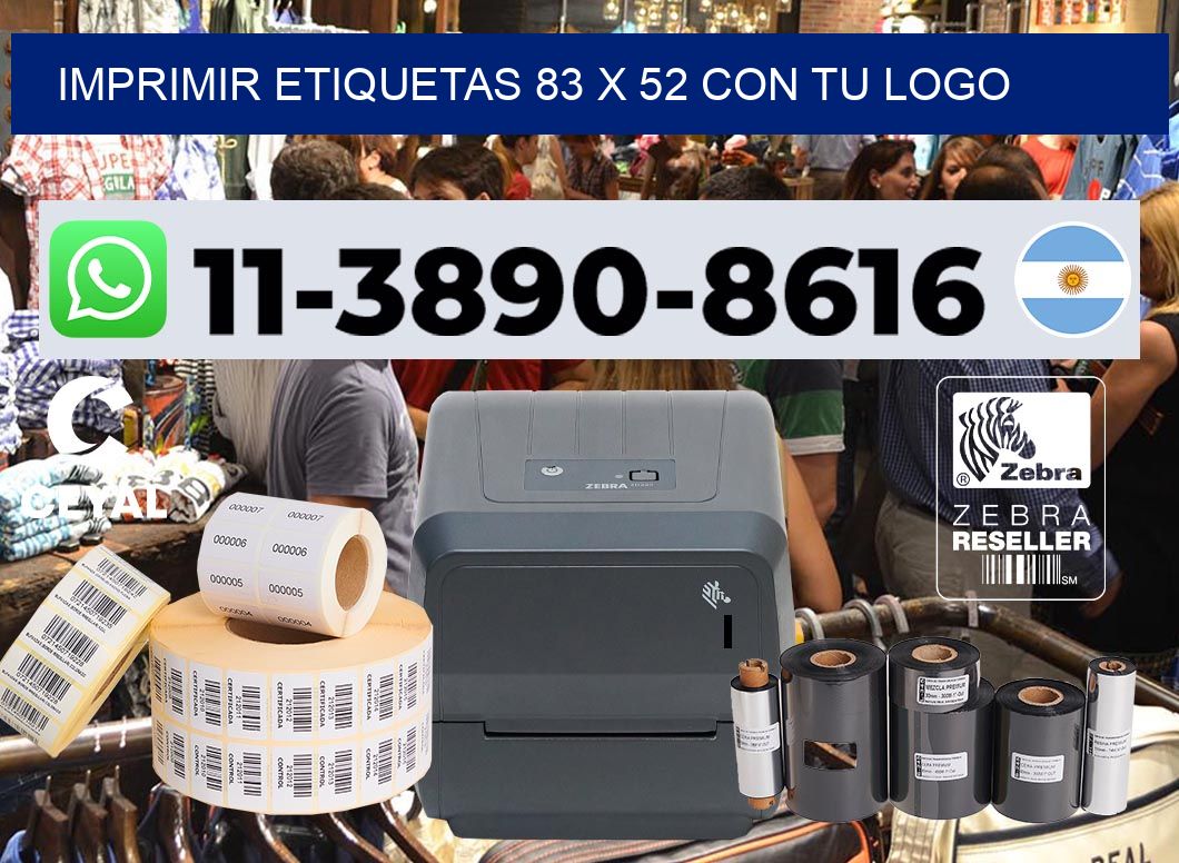 imprimir etiquetas 83 x 52 con tu logo