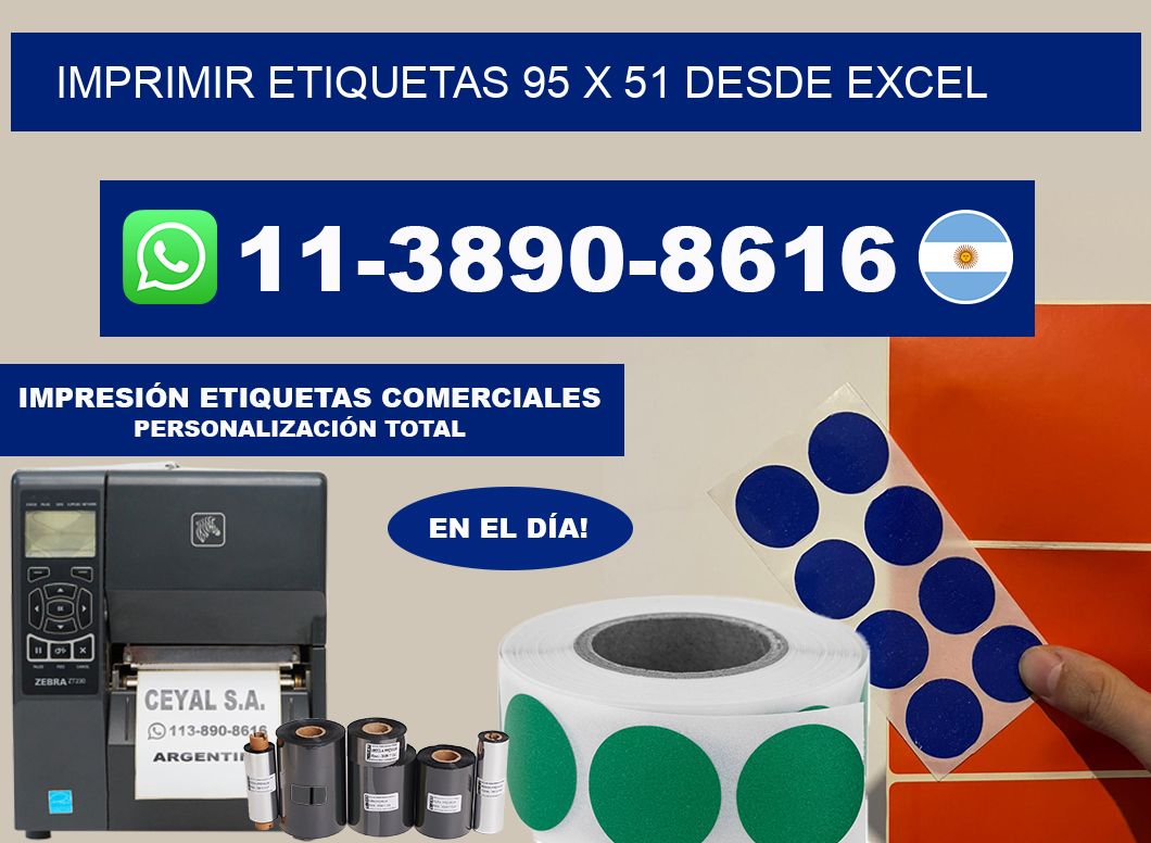 imprimir etiquetas 95 x 51 desde excel