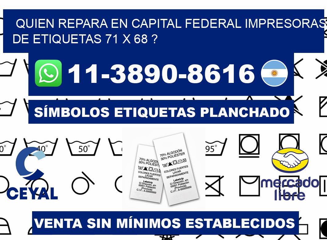 quien repara en capital federal impresoras de etiquetas 71 x 68 ?