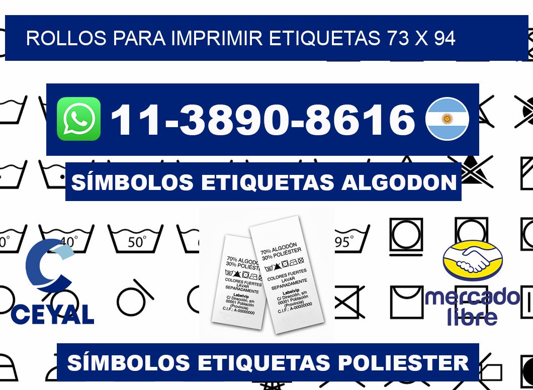 rollos para imprimir etiquetas 73 x 94