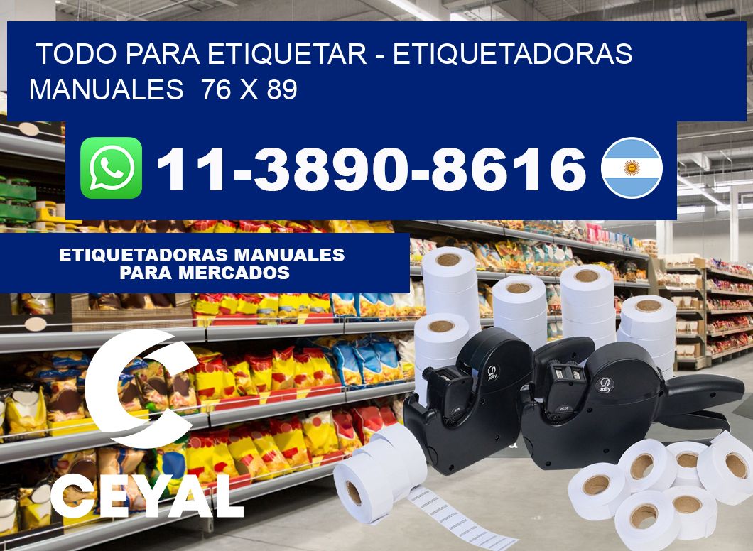 todo para etiquetar - Etiquetadoras Manuales  76 x 89