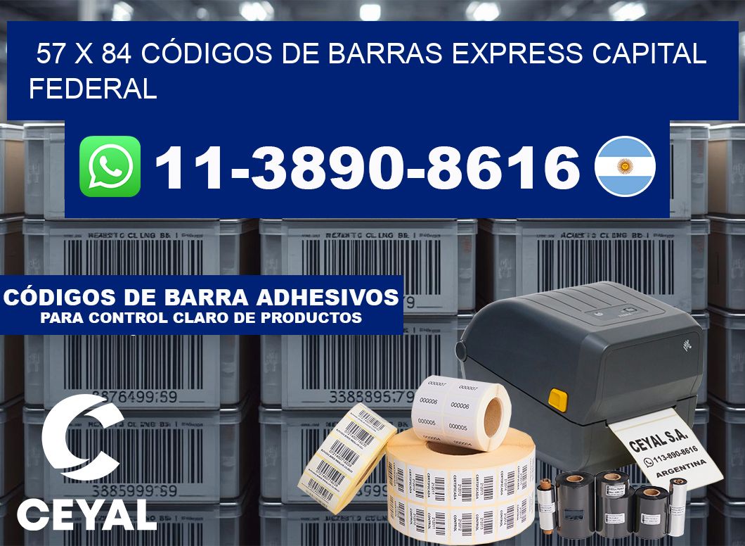 57 x 84 CÓDIGOS DE BARRAS EXPRESS CAPITAL FEDERAL