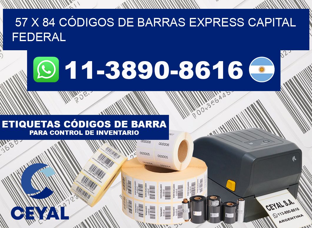 57 x 84 CÓDIGOS DE BARRAS EXPRESS CAPITAL FEDERAL