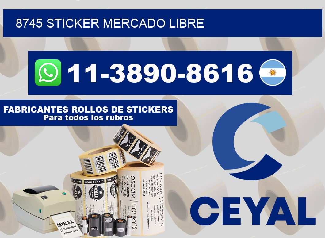 8745 sticker mercado libre