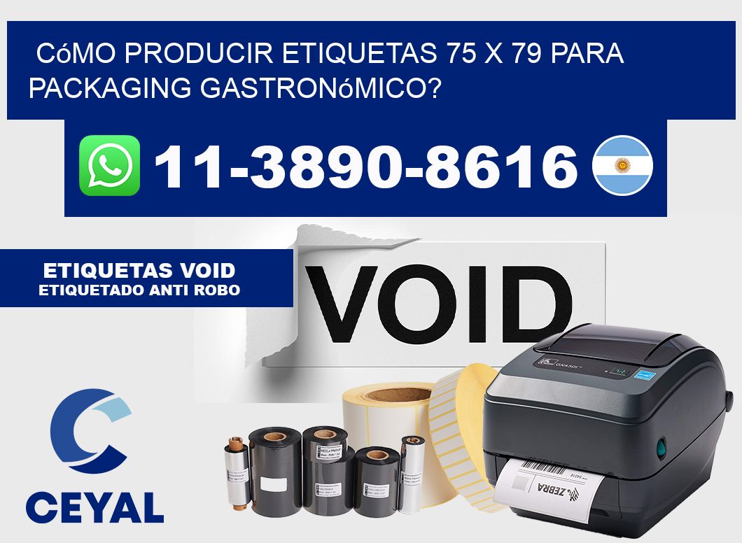 Cómo producir etiquetas 75 x 79 para packaging gastronómico?