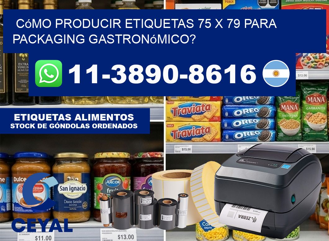 Cómo producir etiquetas 75 x 79 para packaging gastronómico?